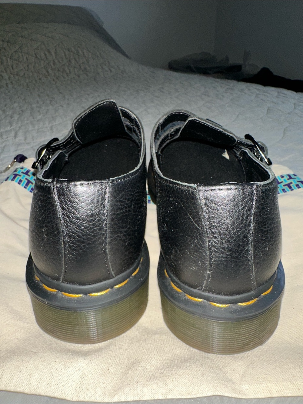 Dr. Martens size US 7 Black Double-Buckle Mary Jane Shoes for women, like new - Picture 7 of 10